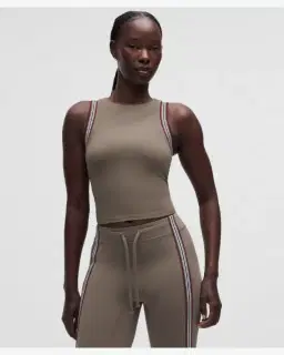 Lululemon débardeur groove à col montant finitions rayées Femme – 1/5