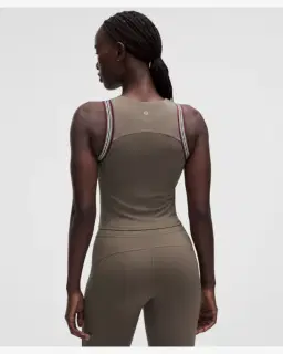 Lululemon débardeur groove à col montant finitions rayées Femme – 2/5
