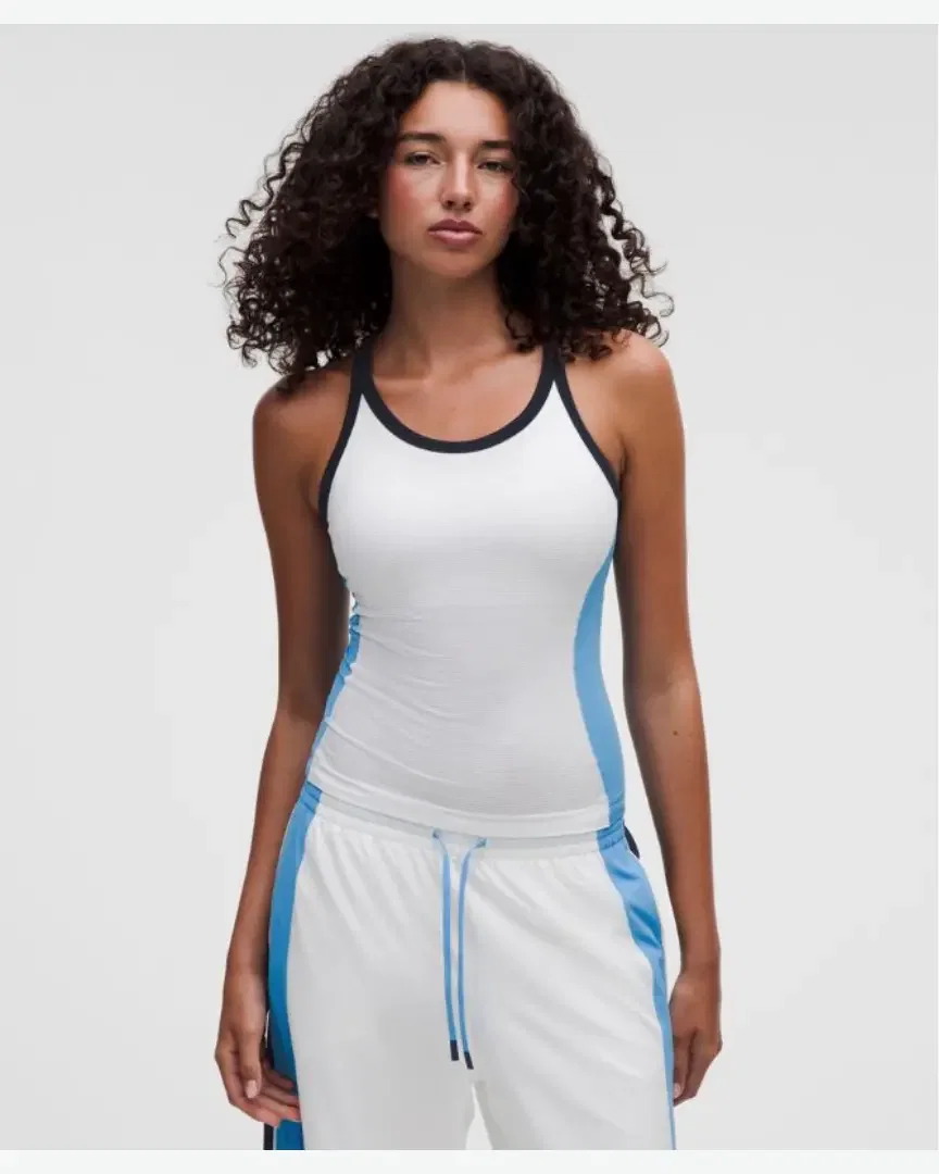 Lululemon débardeur swiftly tech 2 à encolure dégagée dos nageur longueur taille colourblock Femme