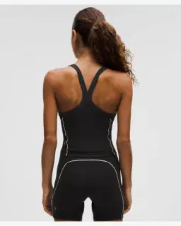 Lululemon débardeur wunder train à bretelles finitions passepoilées maintien léger, bonnets b/c Femme – 2/5