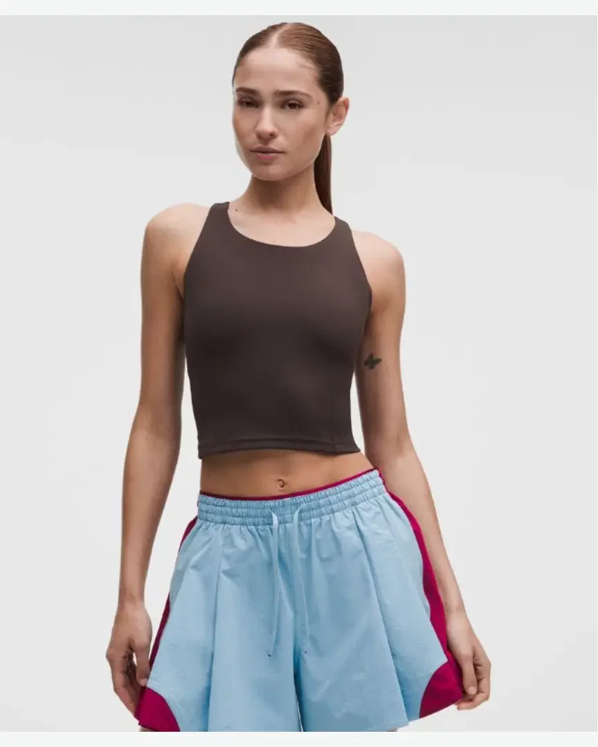 Lululemon Débardeur Wunder Train Dos Nageur Maintien Moyen, Bonnets B/C W
