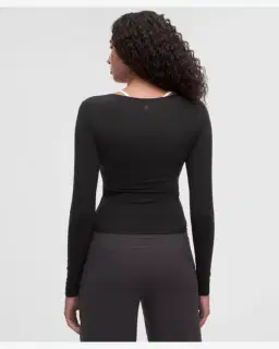 Lululemon haut à manches longues encolure dégagée wundermost en ultra-soft nulu Femme – 3/5