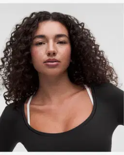 Lululemon haut à manches longues encolure dégagée wundermost en ultra-soft nulu Femme – 4/5