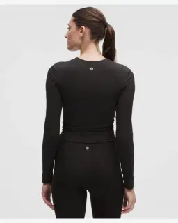 Lululemon haut all it takes manches longues col en v bonnets b-d Femme – 3/5