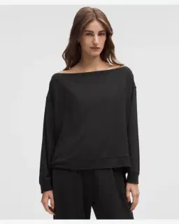 Lululemon haut becalm oversize à manches longues col bateau Femme – 1/5