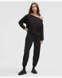 Lululemon haut becalm oversize à manches longues col bateau Femme – 2/5