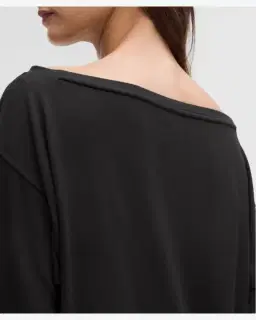 Lululemon haut becalm oversize à manches longues col bateau Femme – 5/5