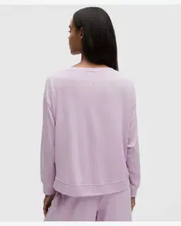 Lululemon haut becalm oversize à manches longues col bateau Femme – 3/5