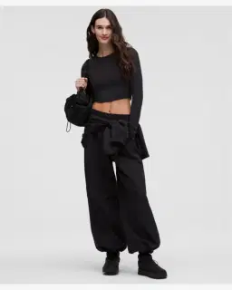 Lululemon haut court à manches longues hold tight à ourlet droit Femme – 2/5