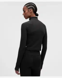 Lululemon haut court demi-zippé it's rulu gaufré Femme – 3/5