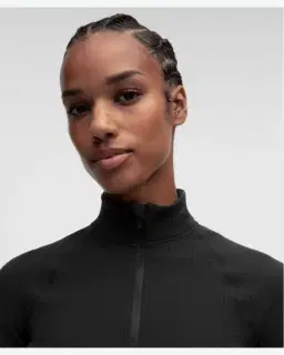Lululemon haut court demi-zippé it's rulu gaufré Femme – 4/5