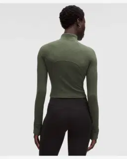 Lululemon haut court demi-zippé it's rulu gaufré Femme – 3/5