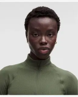 Lululemon haut court demi-zippé it's rulu gaufré Femme – 4/5