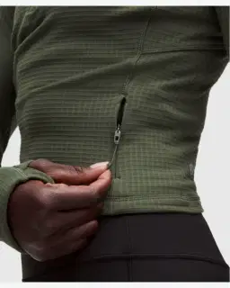 Lululemon haut court demi-zippé it's rulu gaufré Femme – 5/5