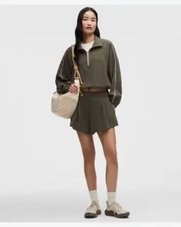 Lululemon haut demi-zippé à col montant en seersucker Femme – 2/5