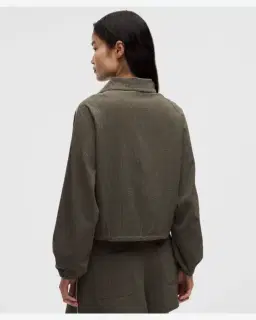 Lululemon haut demi-zippé à col montant en seersucker Femme – 3/5