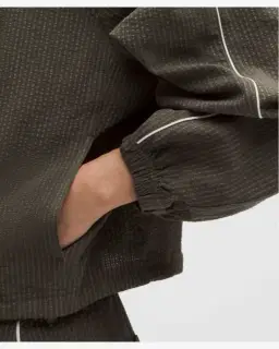 Lululemon haut demi-zippé à col montant en seersucker Femme – 5/5