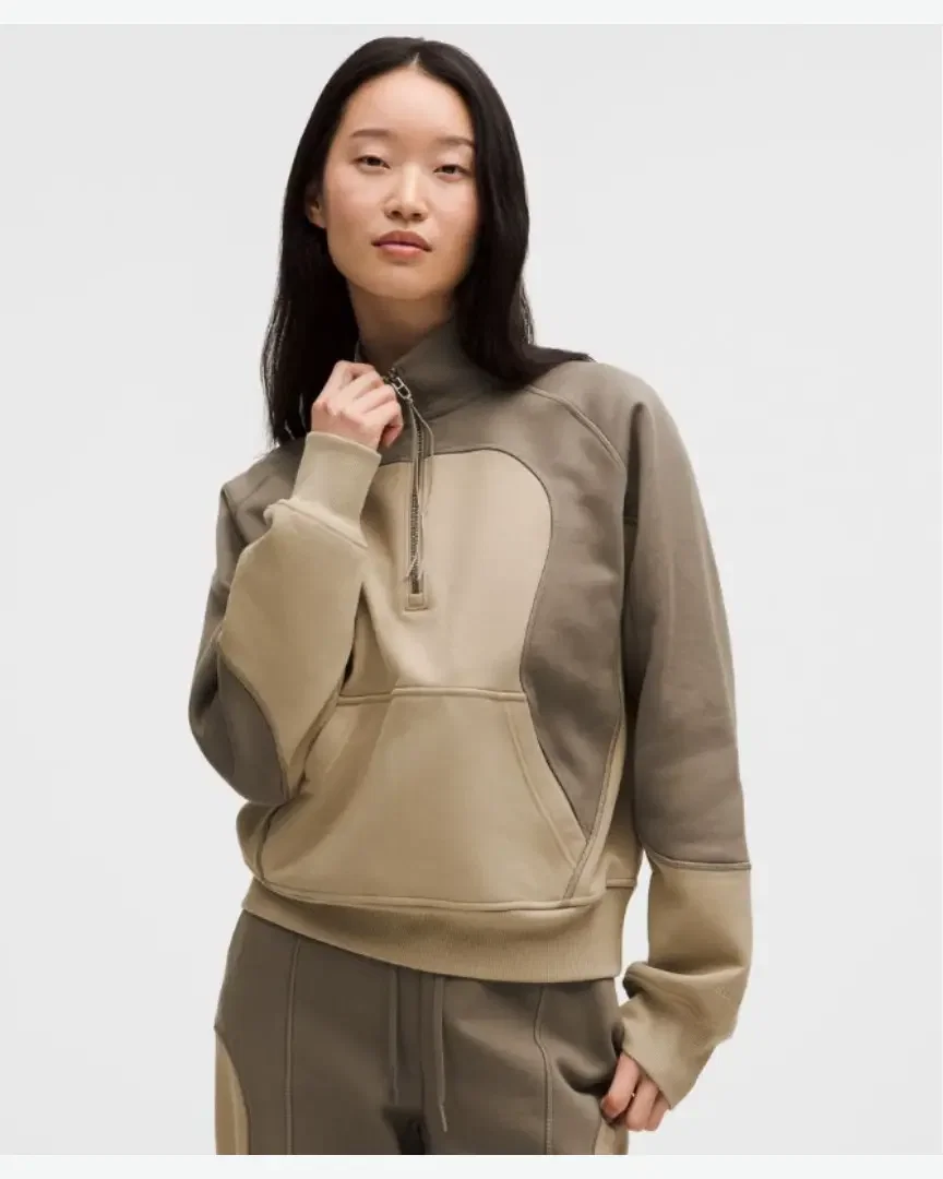 Lululemon haut demi-zippé coupe décontractée en molleton collection slnsh Femme