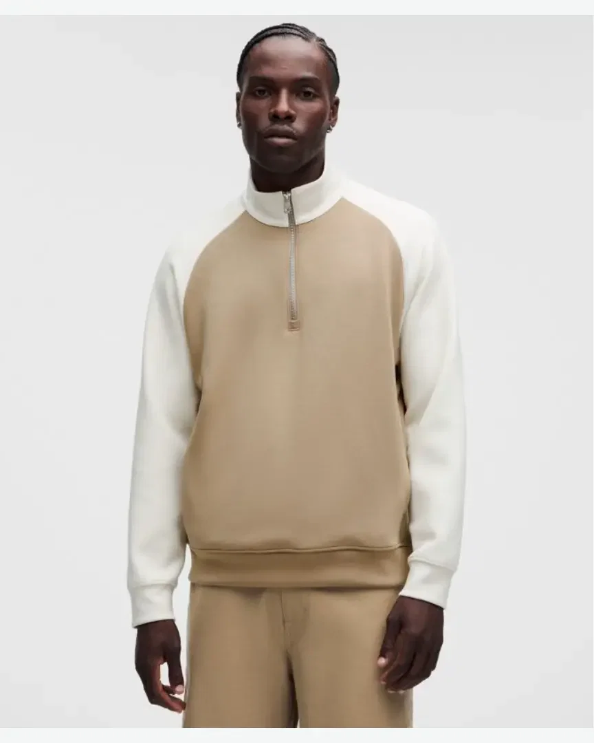 Lululemon Haut Demi-Zippé En Smooth Spacer Colourblock M