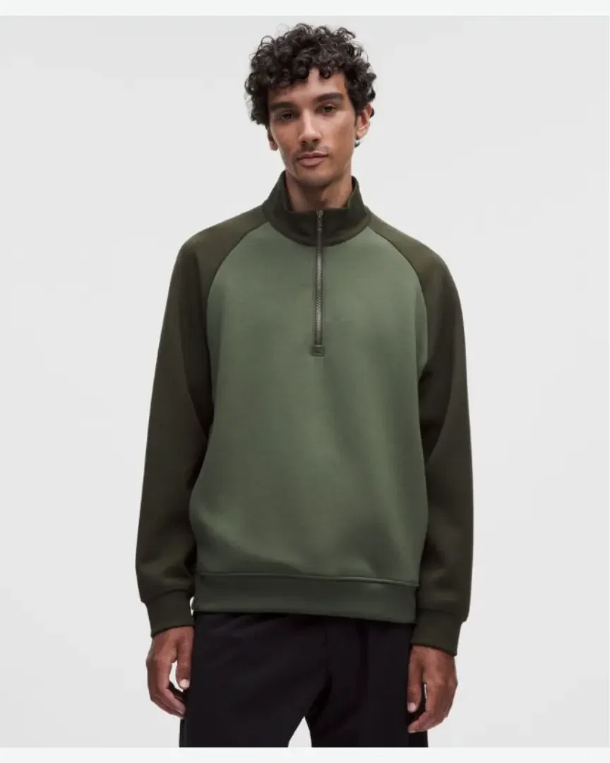 Lululemon Haut Demi-Zippé En Smooth Spacer Colourblock M