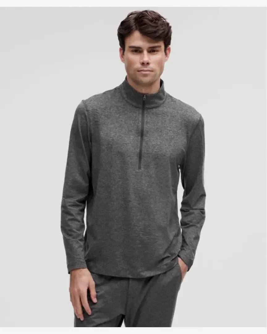 Lululemon haut demi-zippé soft jersey Homme