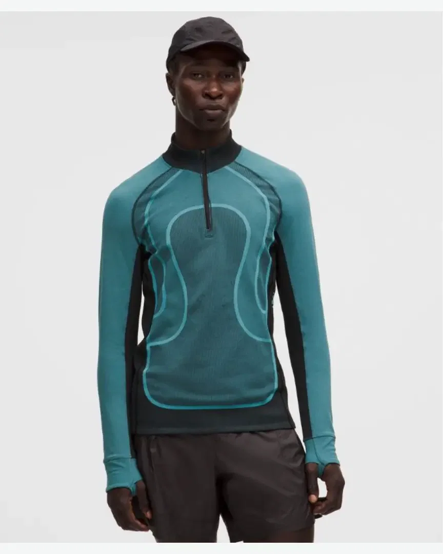 Lululemon haut entraînement sans coutures à manches longues collection slnsh Homme