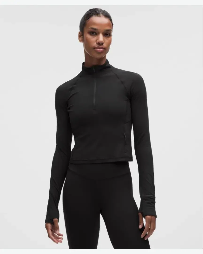 Lululemon Haut It's Rulu Demi-Zippé Court W