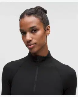 Lululemon haut it's rulu demi-zippé court Femme – 4/5