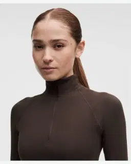Lululemon haut it's rulu demi-zippé court Femme – 4/5