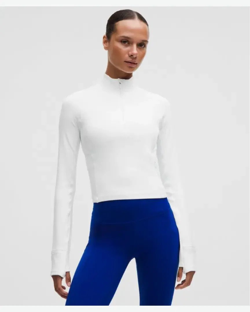 Lululemon haut it's rulu demi-zippé court Femme