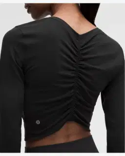 Lululemon haut manches longues col v froncé au centre all it takes Femme – 5/5