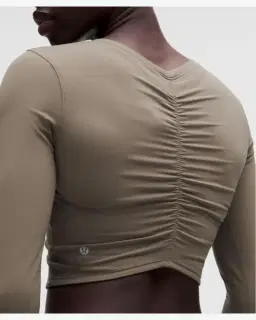 Lululemon haut manches longues col v froncé au centre all it takes Femme – 5/5