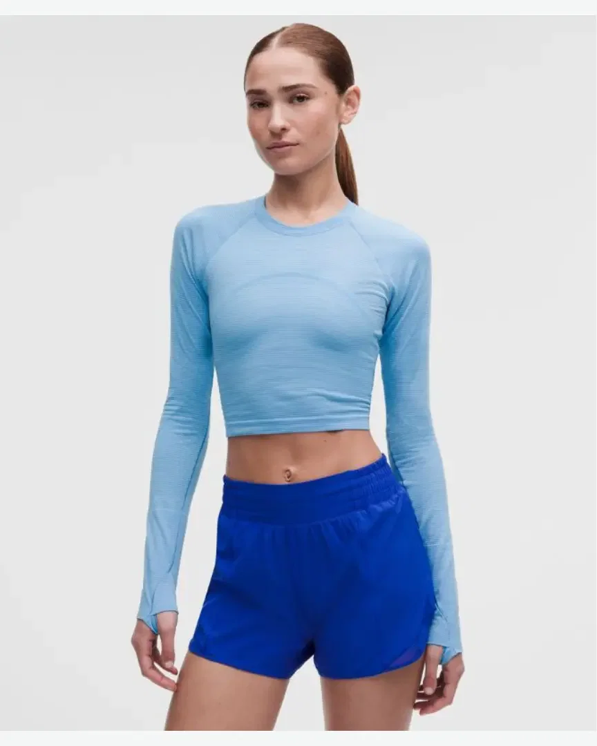 Lululemon haut manches longues swiftly tech 2 court Femme