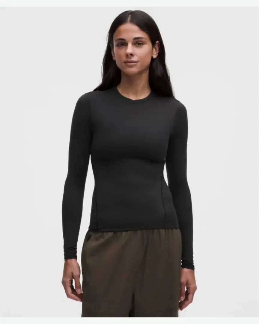 Lululemon Haut Manches Longues Wundermost À Col Rond En Ultra-Soft Nulu W