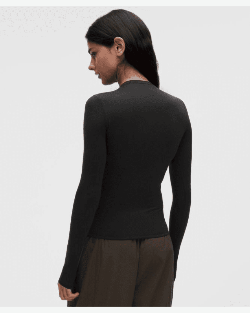 Lululemon Haut Manches Longues Wundermost À Col Rond En Ultra-Soft Nulu W - LW3HPRS_0001 (2) au meilleur prix !