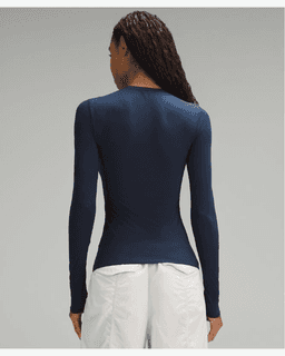 Lululemon haut manches longues wundermost à col rond en ultra-soft nulu Femme – 3/6