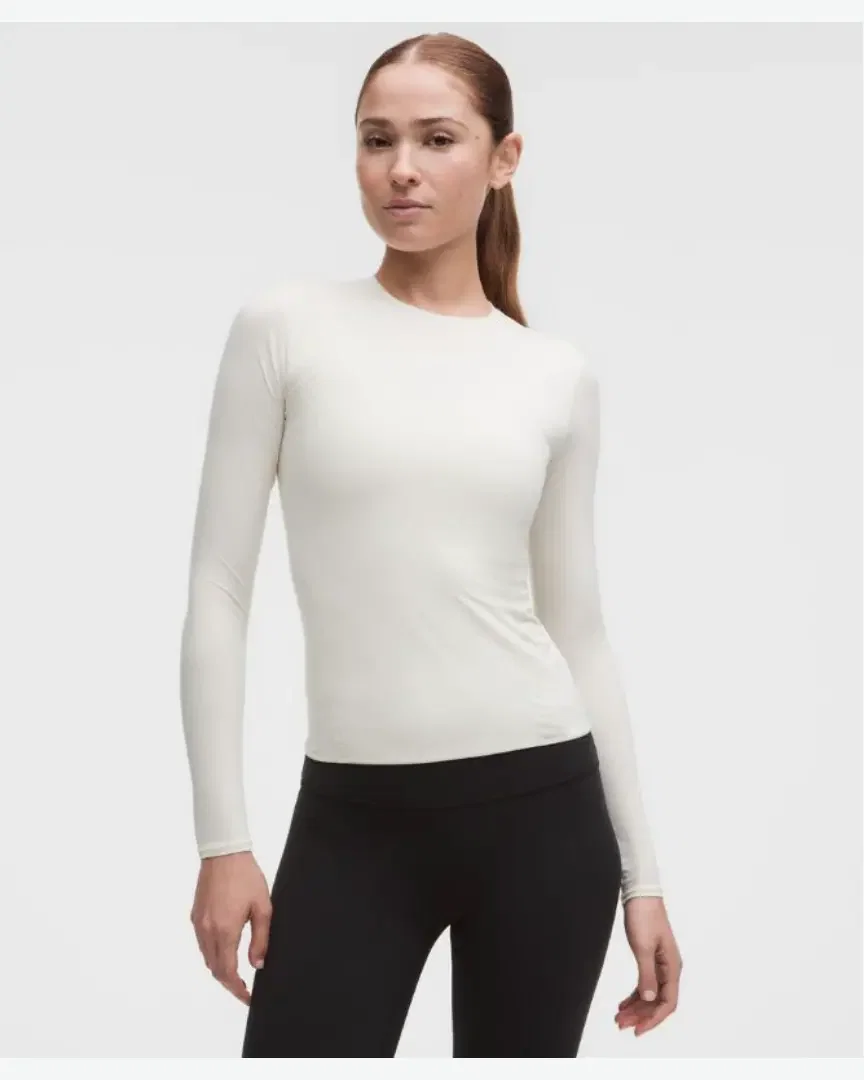 Lululemon Haut Manches Longues Wundermost À Col Rond En Ultra-Soft Nulu W