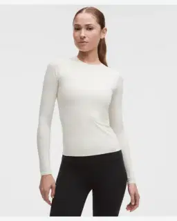 Lululemon haut manches longues wundermost à col rond en ultra-soft nulu Femme – 1/6