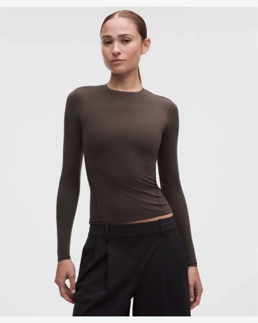 Lululemon Haut Manches Longues Wundermost À Col Rond En Ultra-Soft Nulu W