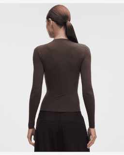 Lululemon haut manches longues wundermost à col rond en ultra-soft nulu Femme – 3/6