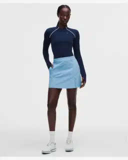 Lululemon jupe de golf plissée à l'avant en sergé extensible logo brodé Femme – 1/5