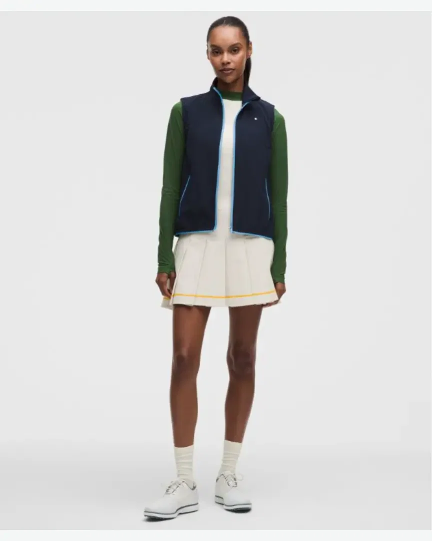 Lululemon jupe de golf trapèze taille haute à plis creux Femme