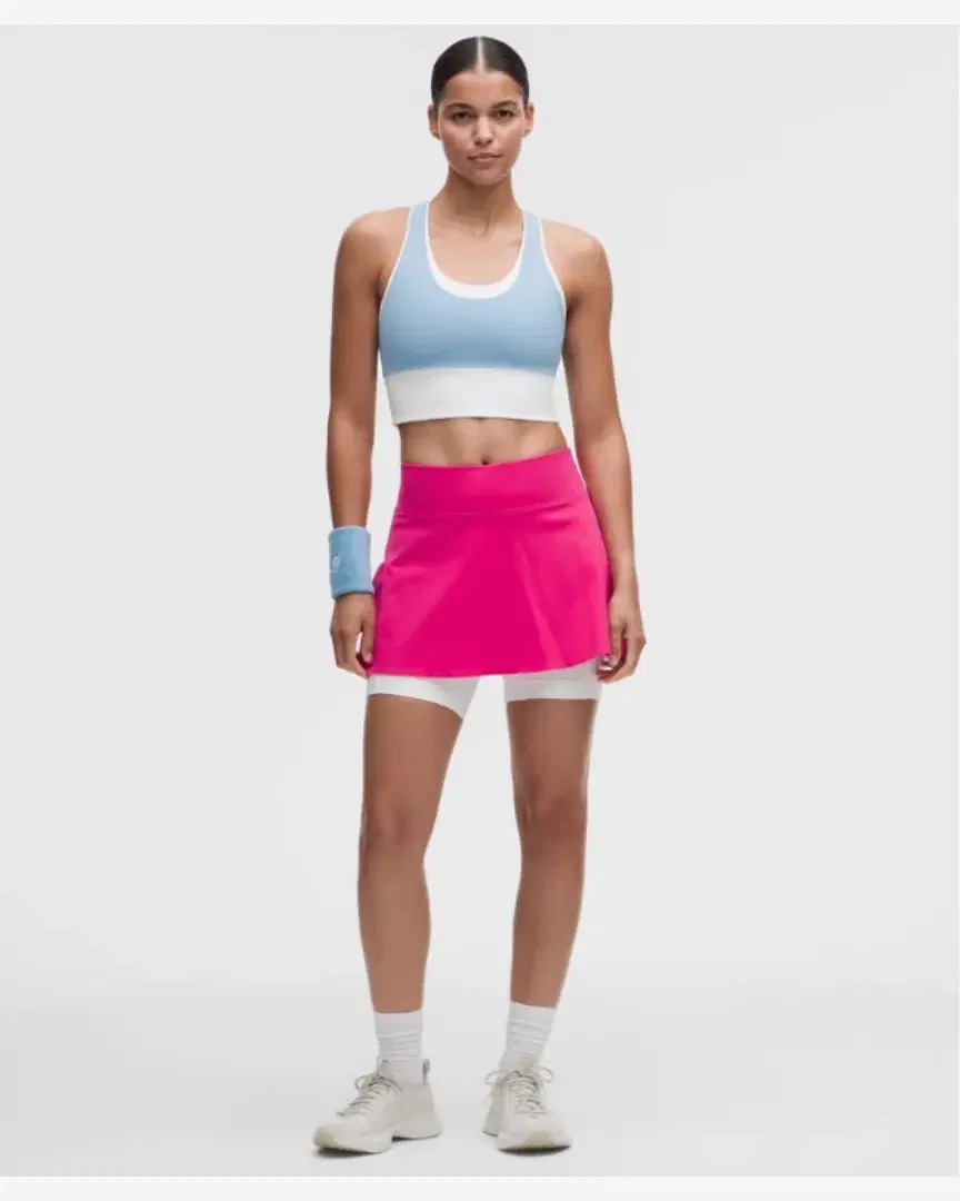 Lululemon jupe de tennis longue doublure superposée Femme