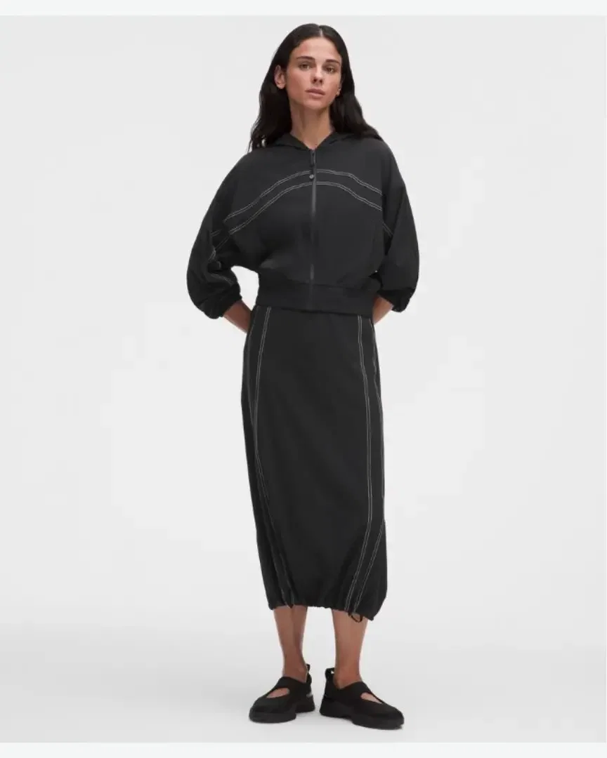 Lululemon jupe midi define taille haute swift Femme