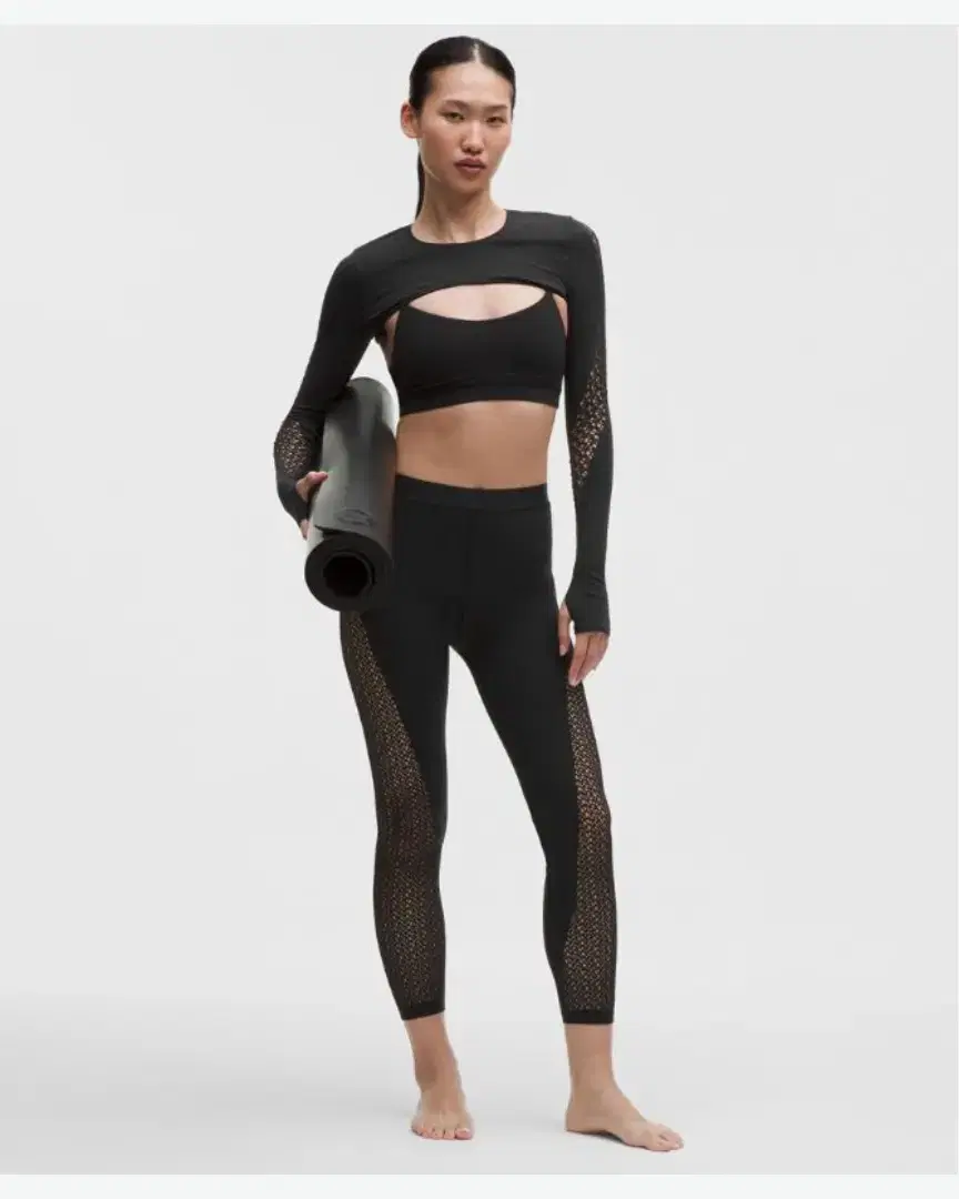 Lululemon Legging Revealknit Interlace Taille Mi-Haute Longueur 7/8 W - Women (42) au meilleur prix !