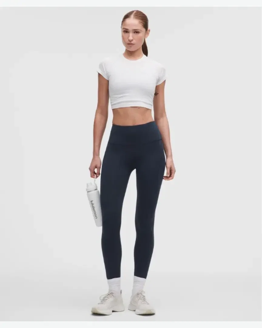 Lululemon Legging Wunder Train Taille Haute Avec Poches 64 Cm W