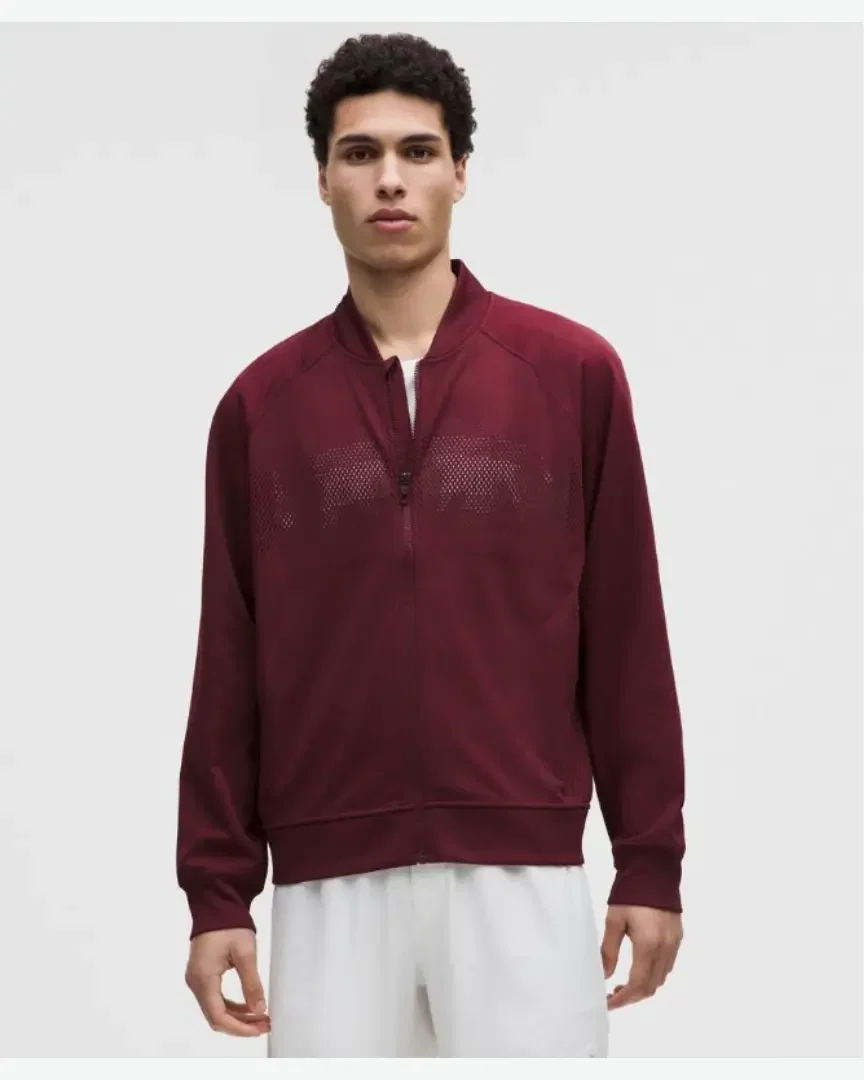 Lululemon men's engineered knit mesh tennis jacket Homme