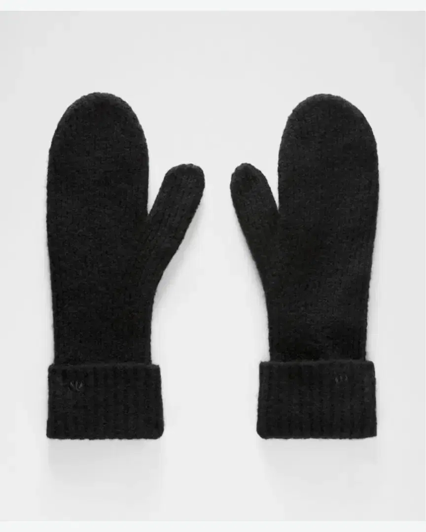 Lululemon Moufles En Maille Côtelée À Large Revers - Unisex (13) au meilleur prix !