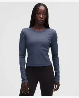 Lululemon petit haut côtelé à manches longues Femme – 1/5