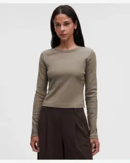 Lululemon petit haut côtelé à manches longues Femme – 1/5